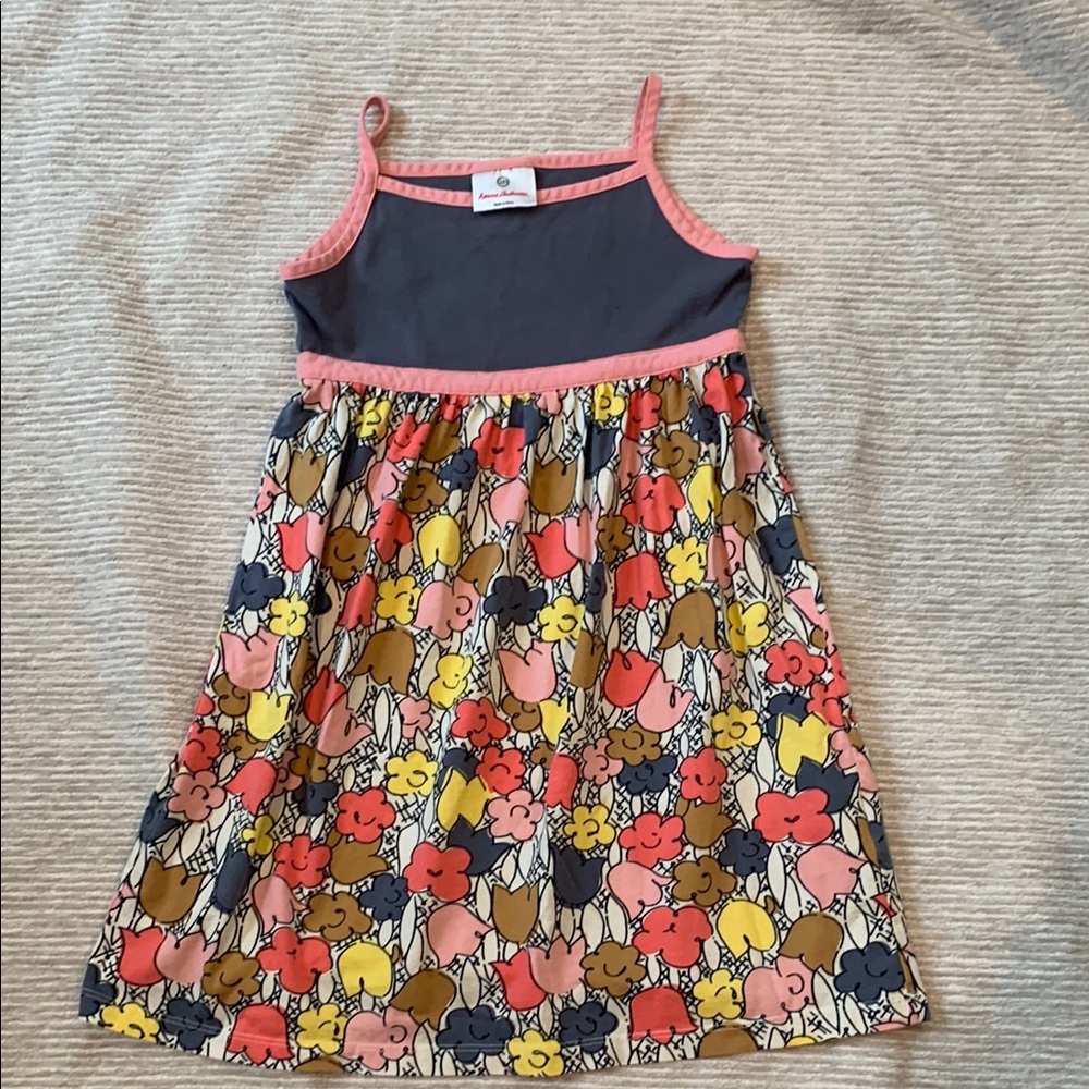 Hanna Andersson Black and Pink Sleeveless Sundress